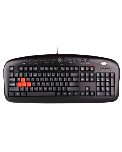 Клавиатура игровая проводная A4Tech KB-28G Gaming / Black