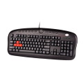 Клавиатура игровая проводная A4Tech KB-28G Gaming / Black