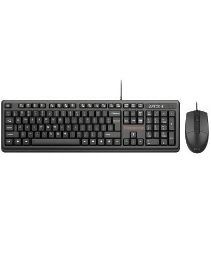 Комплект проводной (клавиатура+ мышь) A4Tech KK-3330 / Black