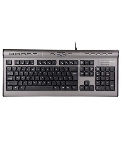 Клавиатура проводная A4Tech KLS-7MUU / Silver Black