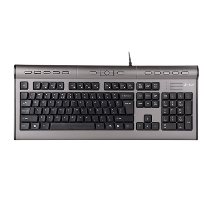 Клавиатура проводная A4Tech KLS-7MUU / Silver Black