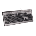 Клавиатура проводная A4Tech KLS-7MUU / Silver Black