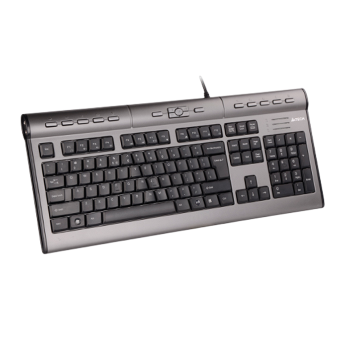 Клавиатура проводная A4Tech KLS-7MUU / Silver Black