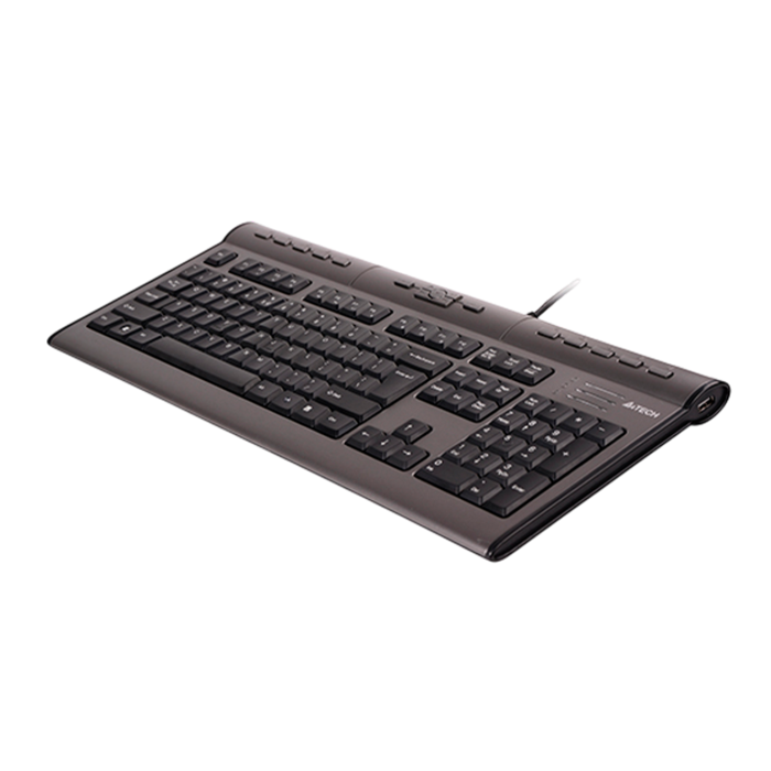Клавиатура проводная A4Tech KLS-7MUU / Silver Black