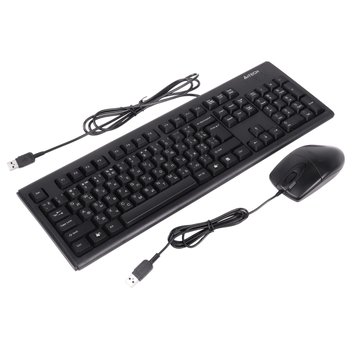 Комплект проводной (клавиатура+мышь) A4Tech KM-72620D / Black