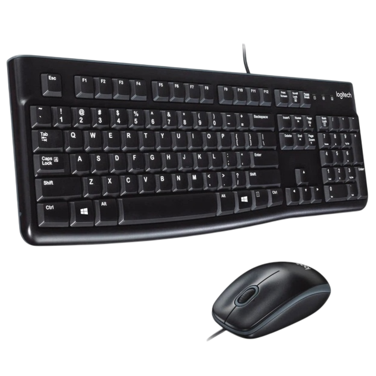 Комплект проводной (клавиатура+мышь) Logitech MK120 / Black