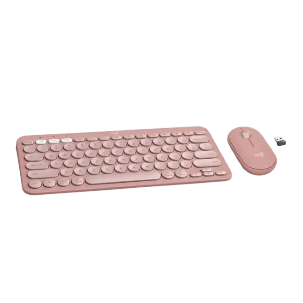 Комплект беспроводной (клавиатура+мышь) Logitech Pebble 2 Combo / Pink