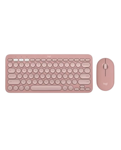 Комплект беспроводной (клавиатура+мышь) Logitech Pebble 2 Combo / Pink
