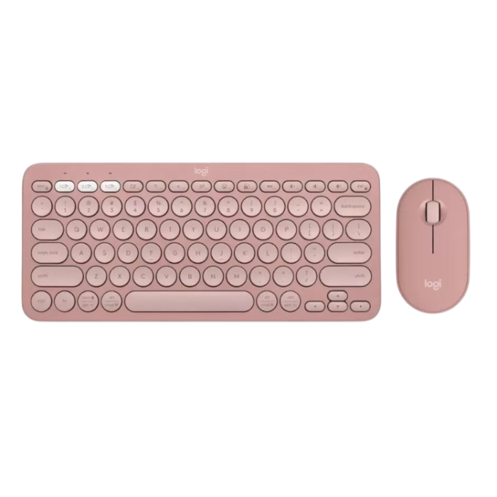 Комплект беспроводной (клавиатура+мышь) Logitech Pebble 2 Combo / Pink