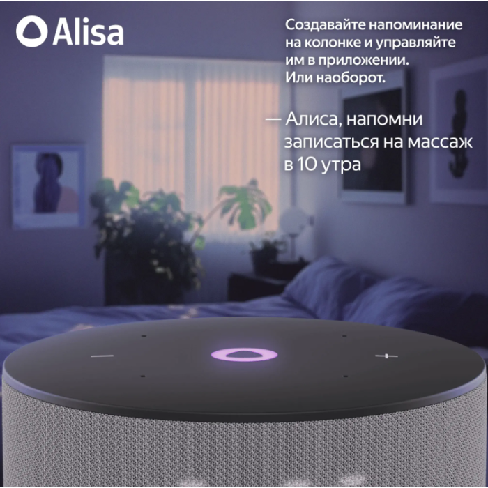 Яндекс Станция Мини 3 с Алисой Серый