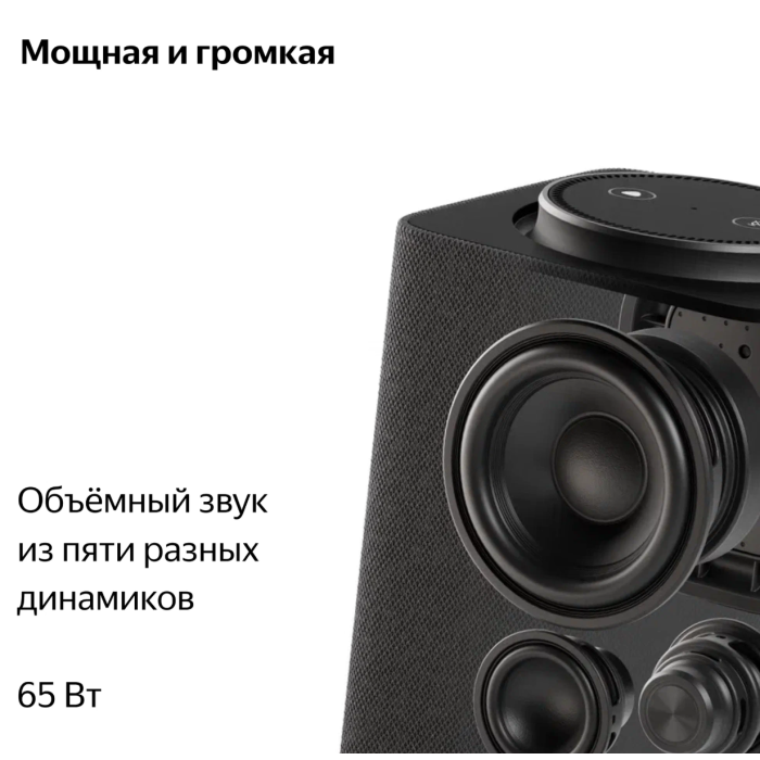 Яндекс Станция Макс с Zigbee Графит/Черный