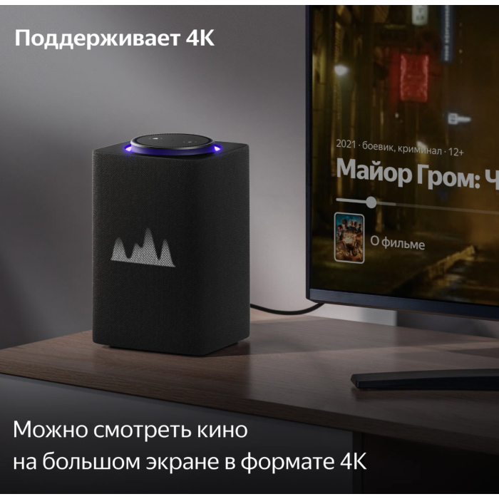 Яндекс Станция Макс с Zigbee Графит/Черный