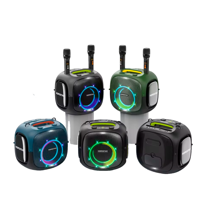 Акустическая беспроводная колонка Hopestar Party One + 2 Microphone