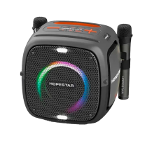 Акустическая беспроводная колонка Hopestar Party One + 2 Microphone
