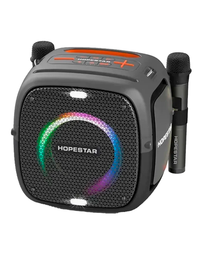 Акустическая беспроводная колонка Hopestar Party One + 2 Microphone