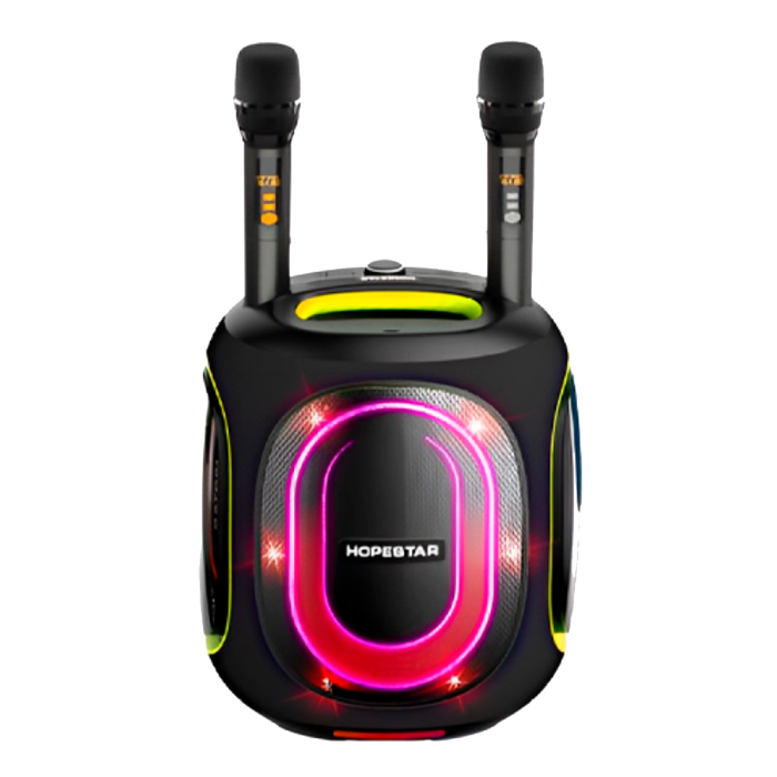 Акустическая беспроводная колонка Hopestar Party 600 + 2 Microphone