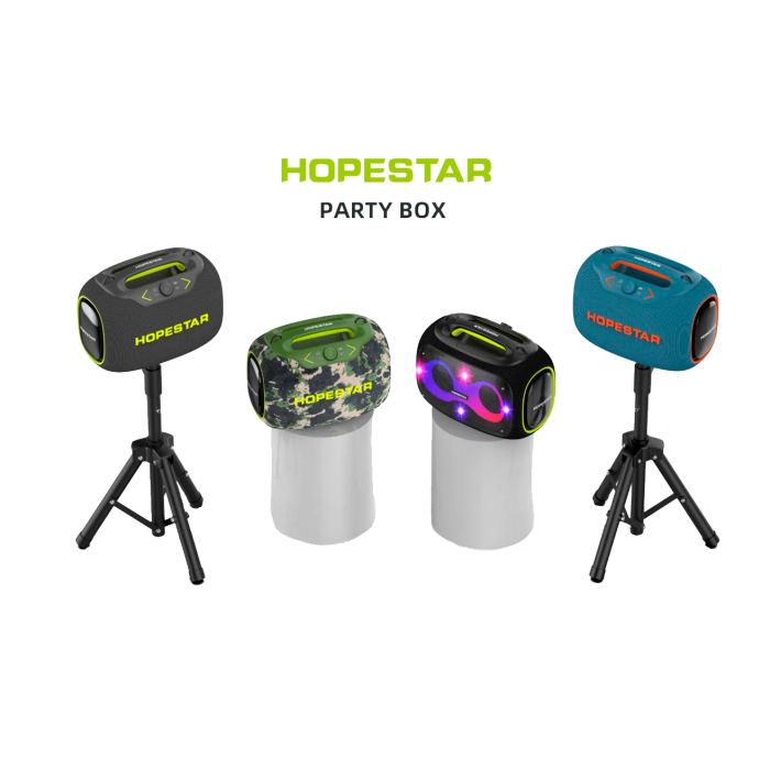 Акустическая беспроводная колонка Hopestar Party Box + 2 Microphone