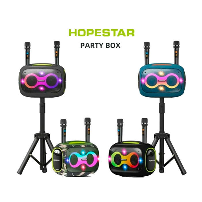 Акустическая беспроводная колонка Hopestar Party Box + 2 Microphone