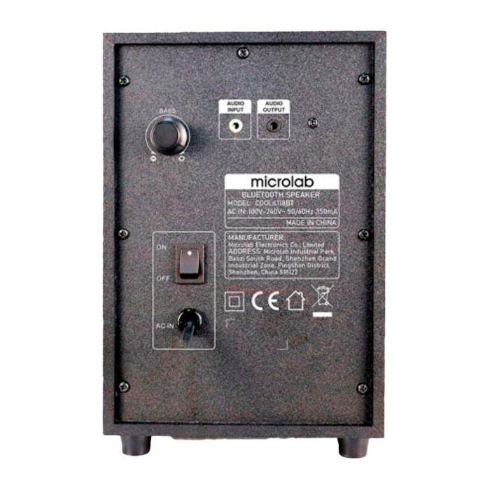 Акустическая система Microlab COOUL118BT / 2.1 / Bluetooth / Black