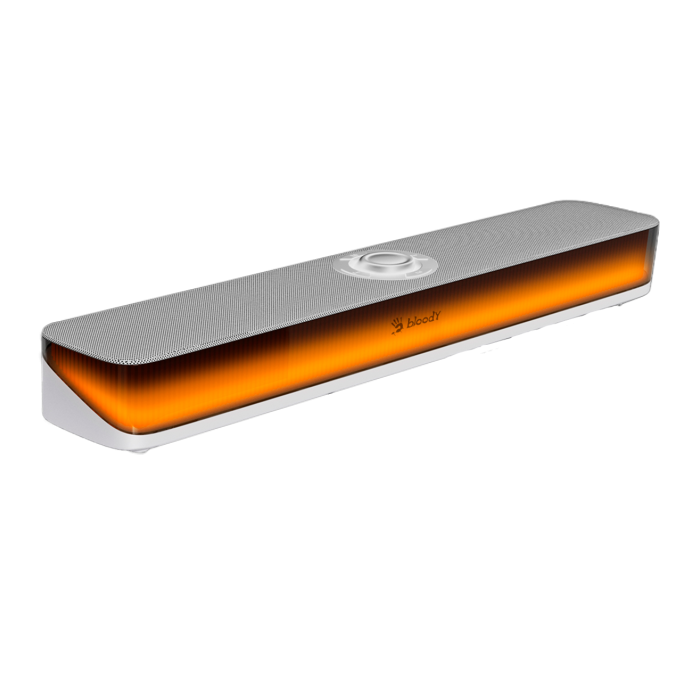 Акустическая система беспроводная Bloody S10 Bluetooth RGB / White