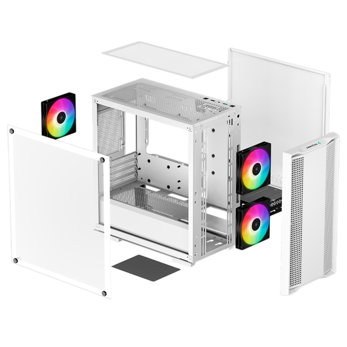 3 Кейс DeepCool CC360 ARGB / Whute