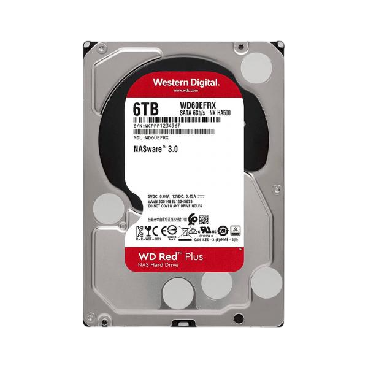 Жёсткий диск HDD Western Digital 6TB Red Plus