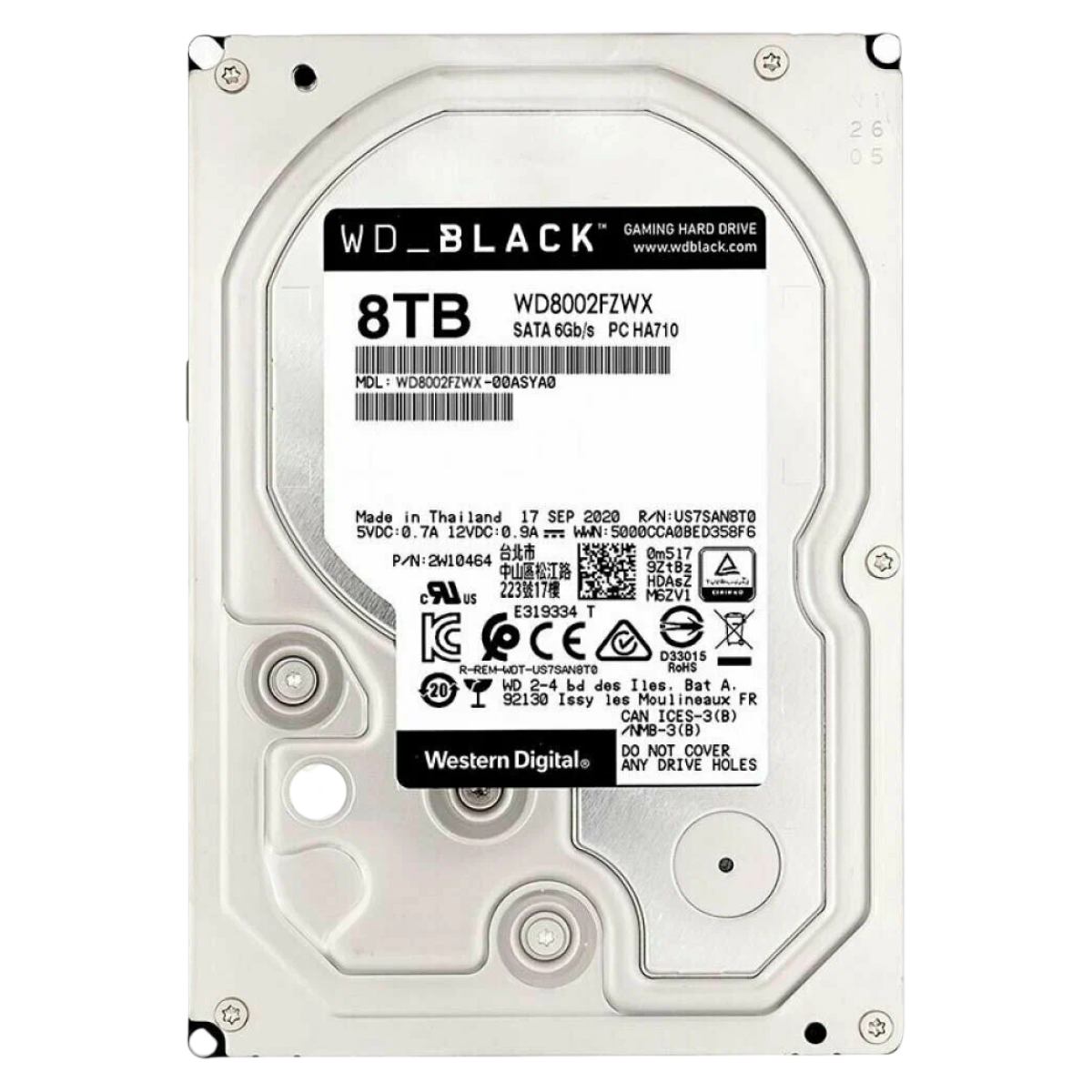 Жёсткий диск HDD Western Digital 8TB Black