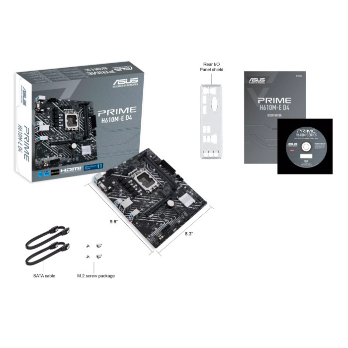 Материнская плата Asus Prime H610M-E DDR4