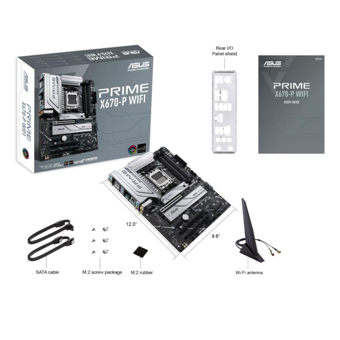 Материнская плата Asus Prime X670-P WiFi DDR5 AMD