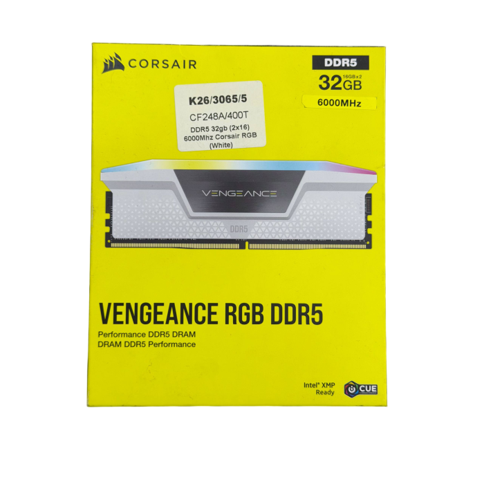 3 Оперативная память DDR5 Corsair 6000Mhz 32GB (2x16) RGB / White