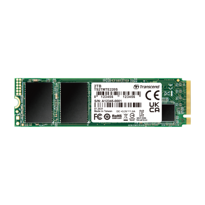 3 SSD накопитель M2 NVME Transcend 2ТБ