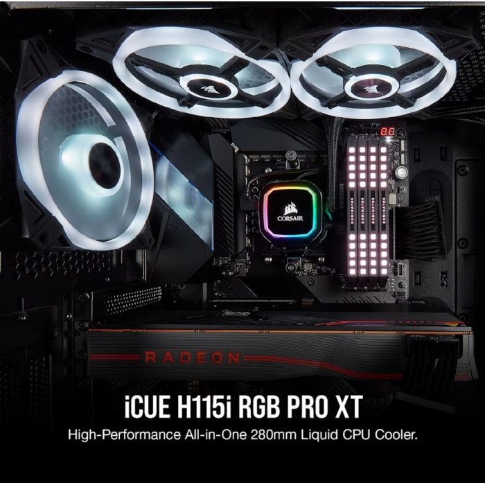 Система водяное охлаждение Corsair Icue H115i RGB Pro XT / Black