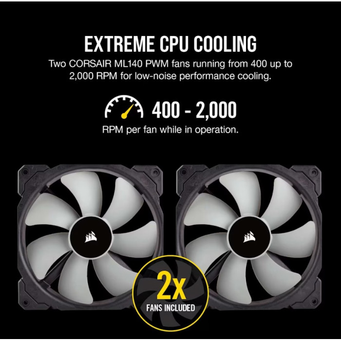 Система водяное охлаждение Corsair Icue H115i RGB Pro XT / Black
