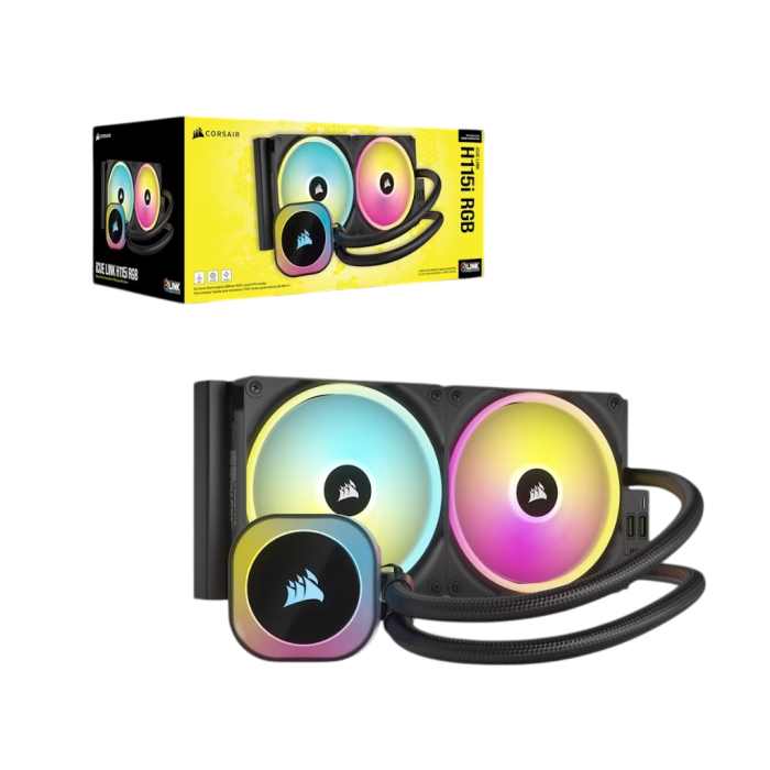 Система водяное охлаждения Corsair Icue H115i Link RGB / Black