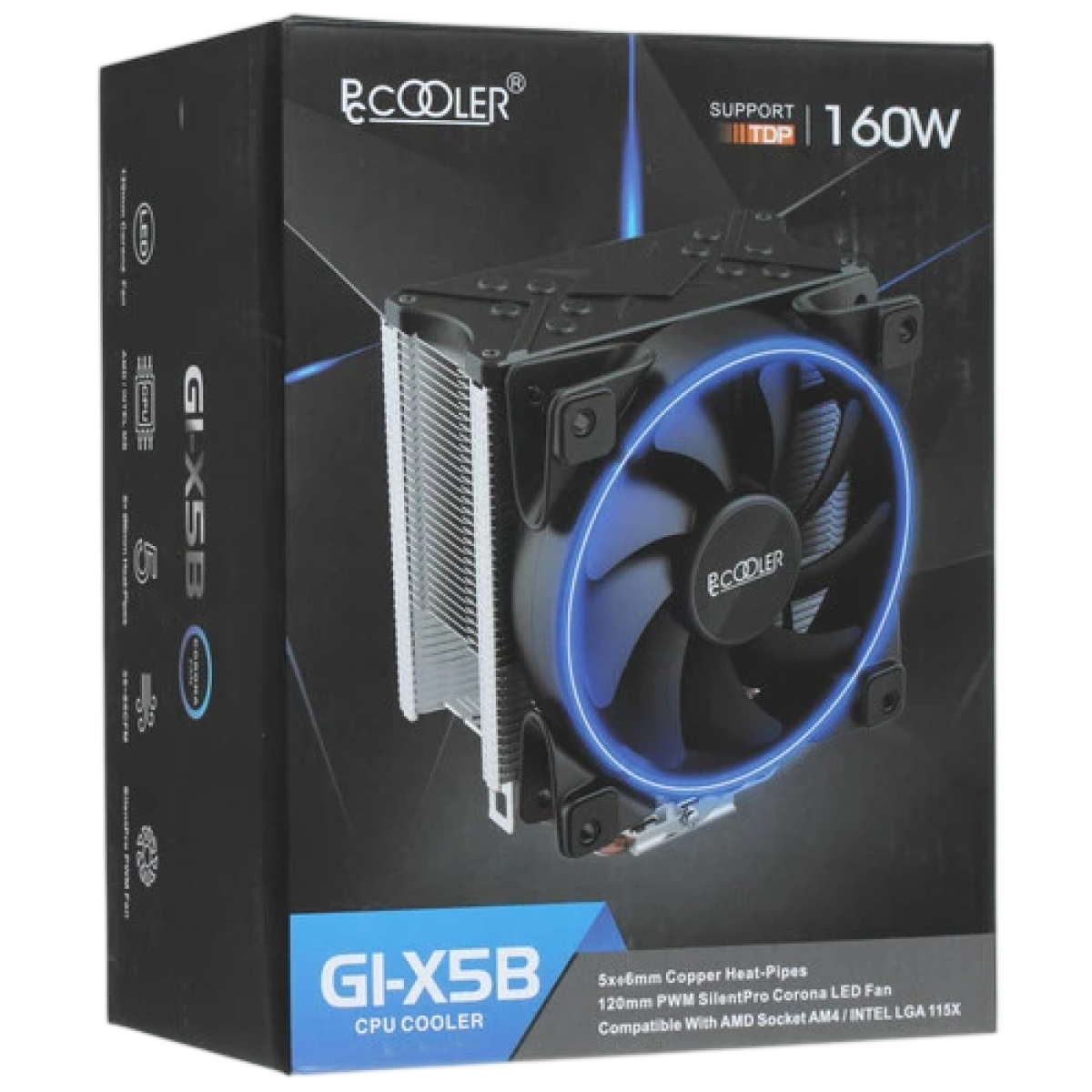 Кулер для процессора PCCooler GI-X5 / Blue