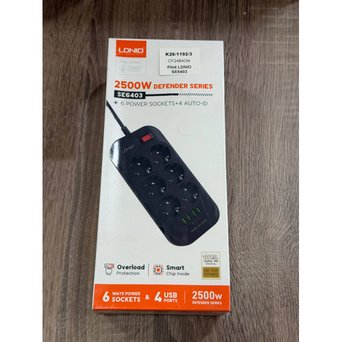 3 Удлинитель LDNIO SE6403 (2м)