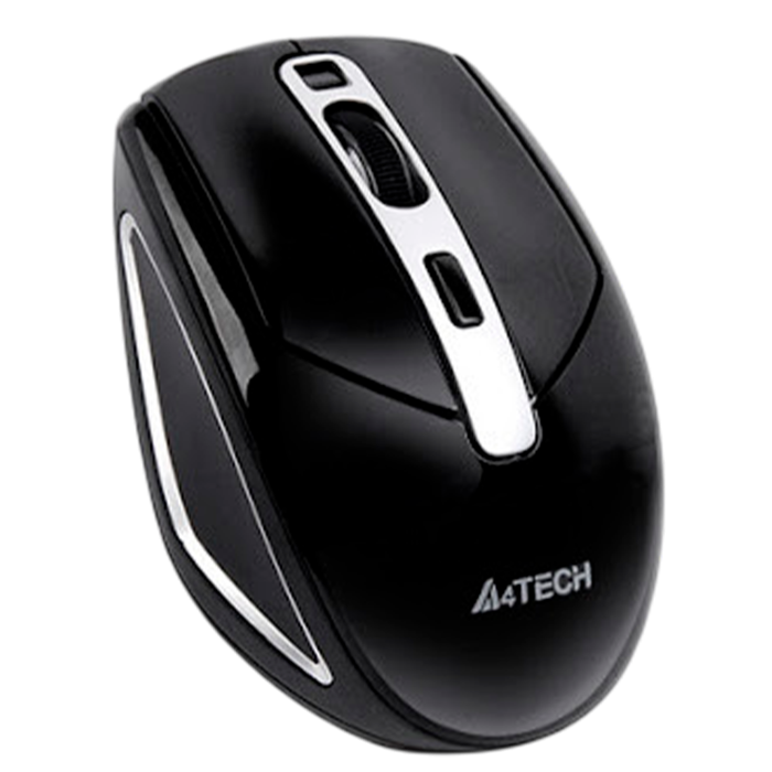 Мышь беспроводная A4Tech G11-590FX / Black+Silver