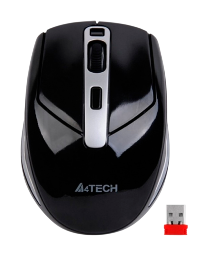 Мышь беспроводная A4Tech G11-590FX / Black+Silver