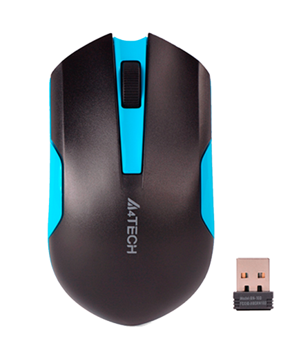 Мышь беспроводная A4Tech G3-200N / Black-Blue