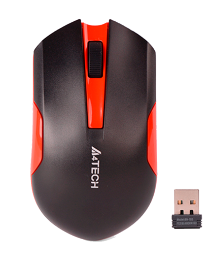 Мышь беспроводная A4Tech G3-200N / Black-Red