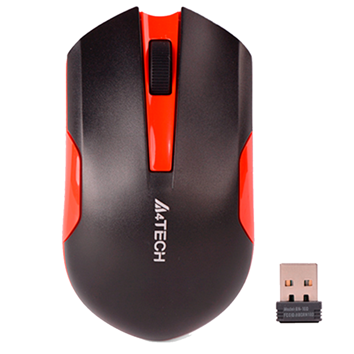 Мышь беспроводная A4Tech G3-200N / Black-Red
