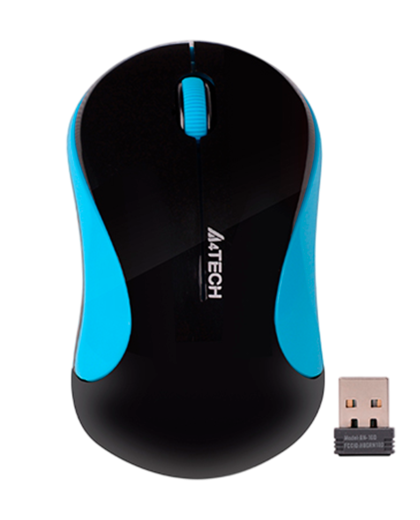 Мышь беспроводная A4Tech G3-270N / Black+Blue