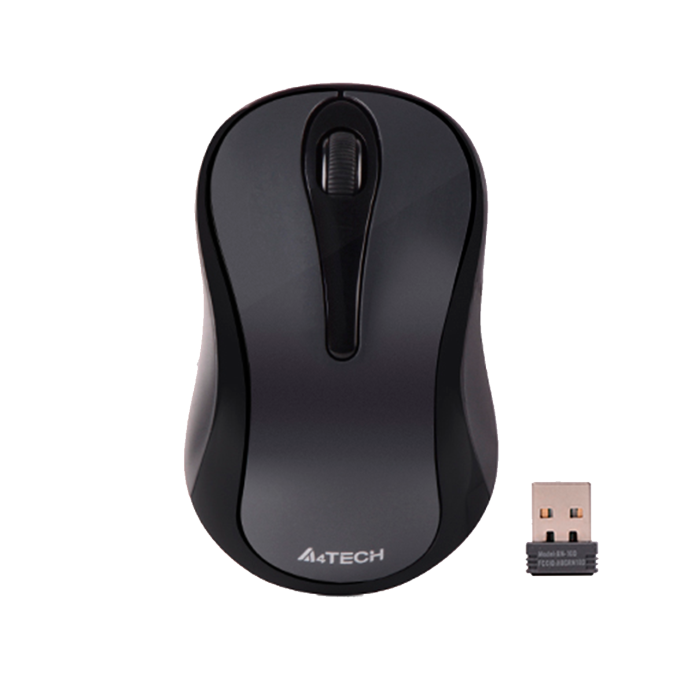 Мышь беспроводная A4Tech G3-280N / Glossy Grey
