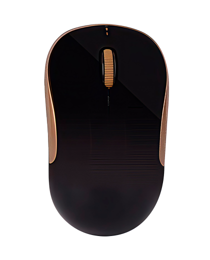 Мышь беспроводная A4Tech G3-300N / Black+Golden