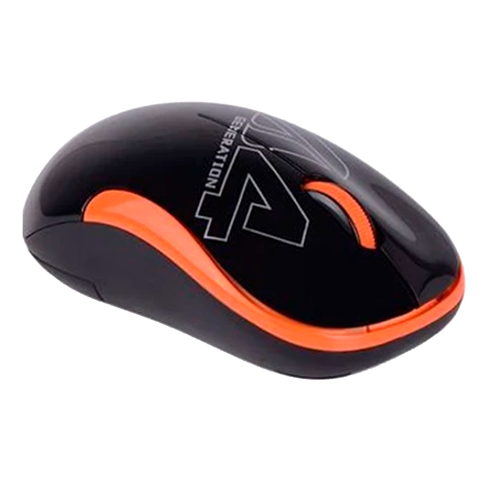 Мышь беспроводная A4Tech G3-300N / Black+Orange
