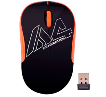 Мышь беспроводная A4Tech G3-300N / Black+Orange