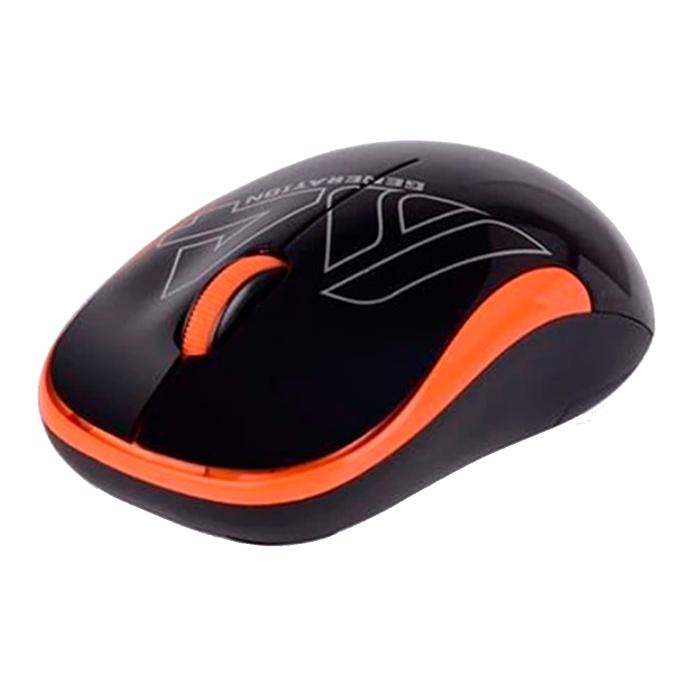 Мышь беспроводная A4Tech G3-300N / Black+Orange