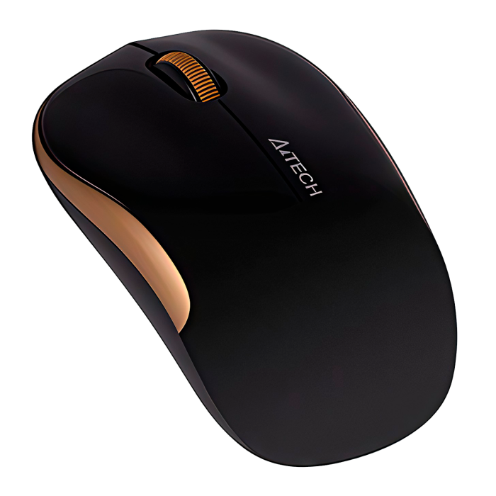 Мышь беспроводная A4Tech G3-310N / Black+Golden