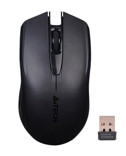 Мышь беспроводная A4Tech G3-760N / Black+Orange