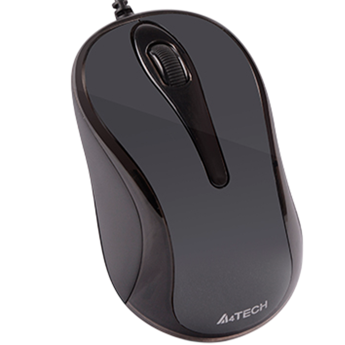 Мышь проводная A4Tech N-350 / Glossy Grey